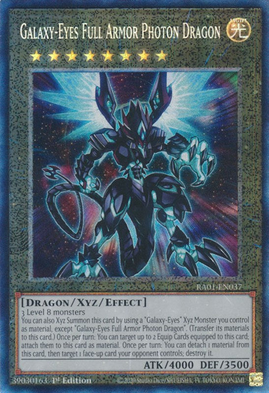 Galaxy-Eyes Full Armor Photon Dragon [RA01-EN037] Prismatic Collector's Rare | Card Merchant Takapuna