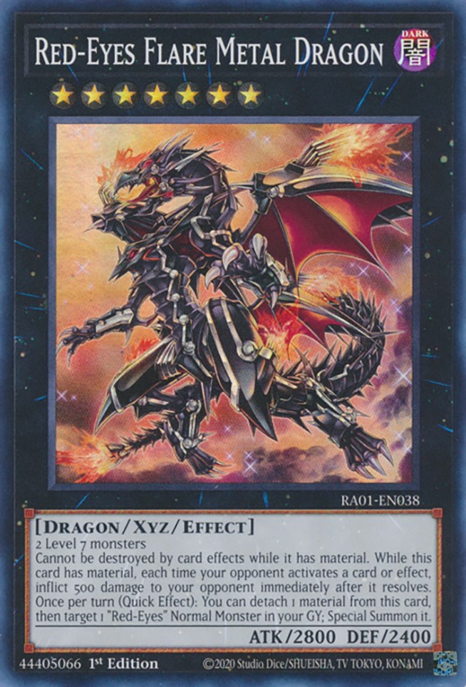 Red-Eyes Flare Metal Dragon [RA01-EN038] Super Rare | Card Merchant Takapuna