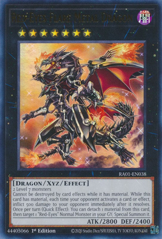 Red-Eyes Flare Metal Dragon [RA01-EN038] Ultra Rare | Card Merchant Takapuna