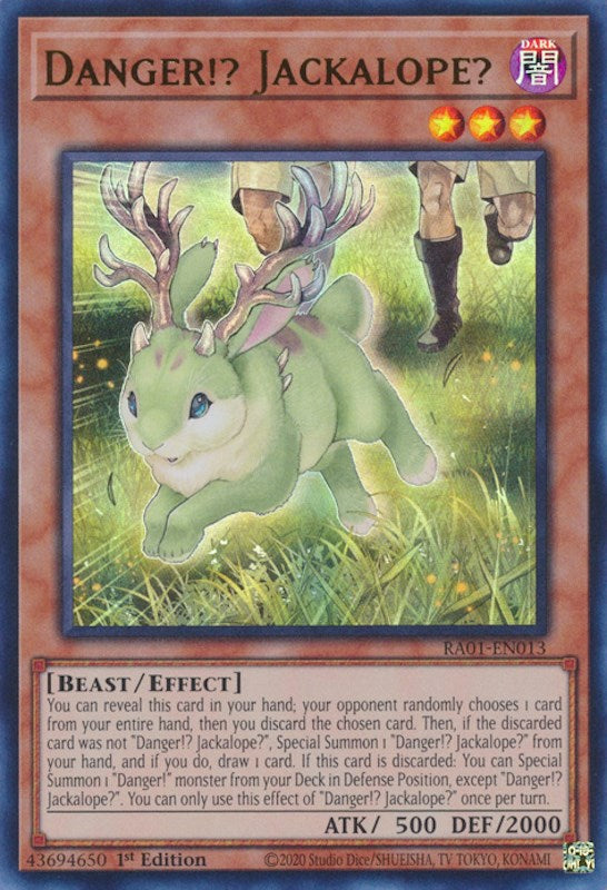 Danger!? Jackalope? [RA01-EN013] Ultra Rare | Card Merchant Takapuna