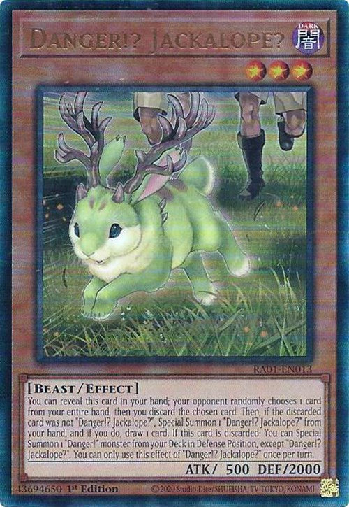 Danger!? Jackalope? [RA01-EN013] Prismatic Ultimate Rare | Card Merchant Takapuna