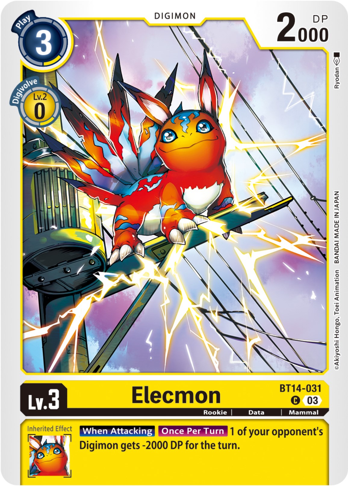 Elecmon [BT14-031] [Blast Ace] | Card Merchant Takapuna