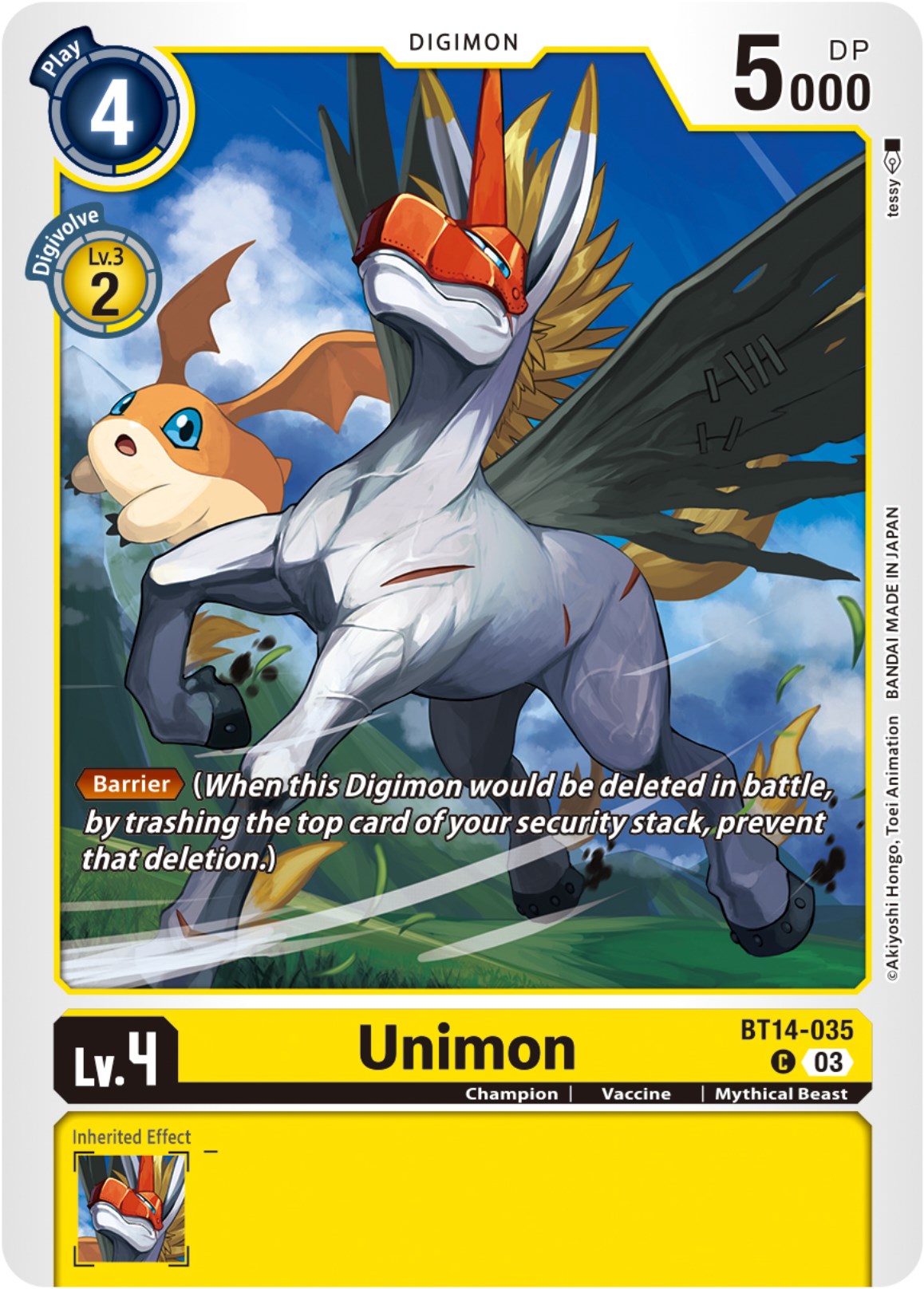 Unimon [BT14-035] [Blast Ace] | Card Merchant Takapuna