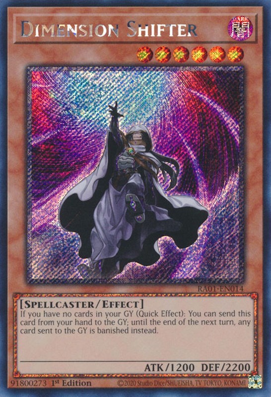 Dimension Shifter [RA01-EN014] Platinum Secret Rare | Card Merchant Takapuna