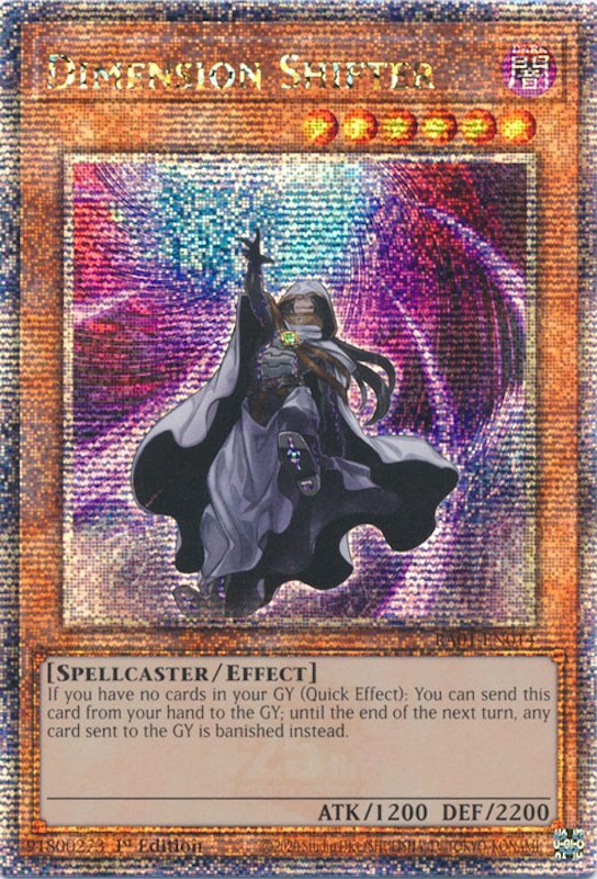 Dimension Shifter [RA01-EN014] Quarter Century Secret Rare | Card Merchant Takapuna