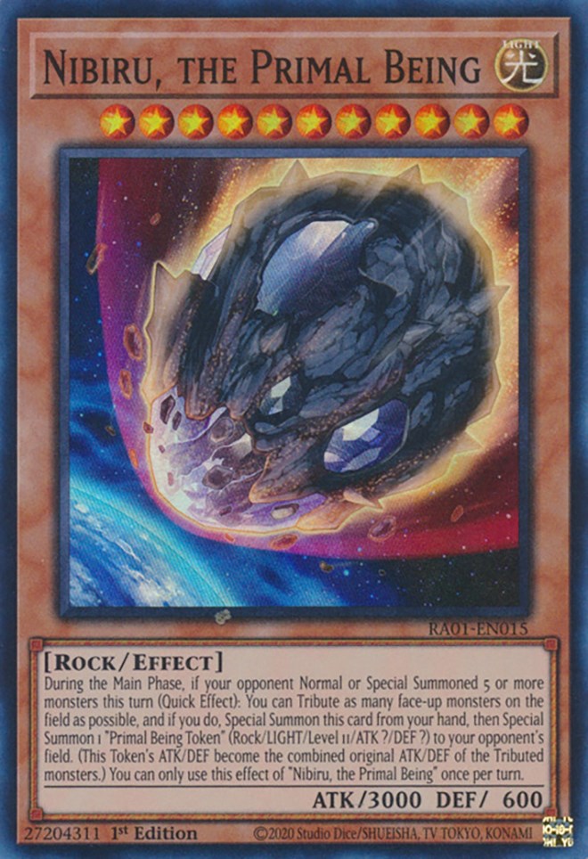 Nibiru, the Primal Being [RA01-EN015] Super Rare | Card Merchant Takapuna