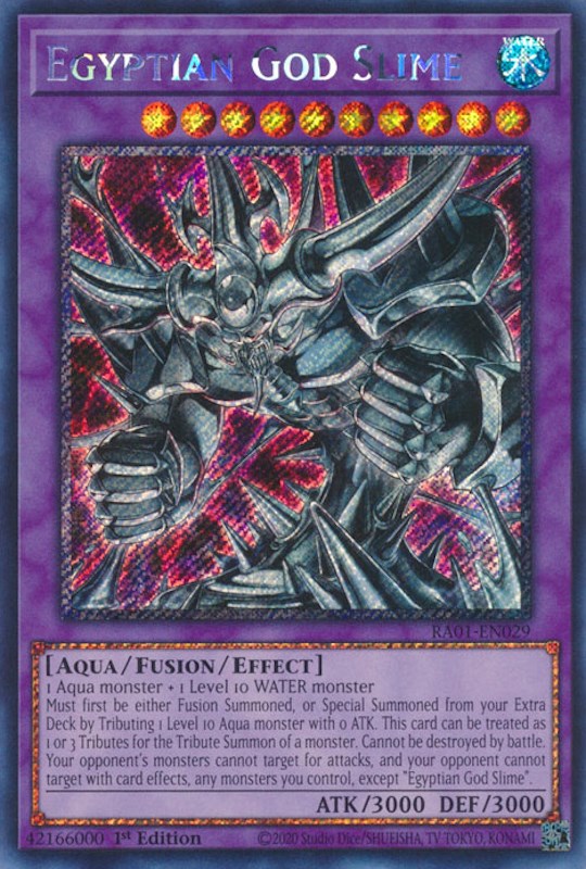 Egyptian God Slime [RA01-EN029] Platinum Secret Rare | Card Merchant Takapuna