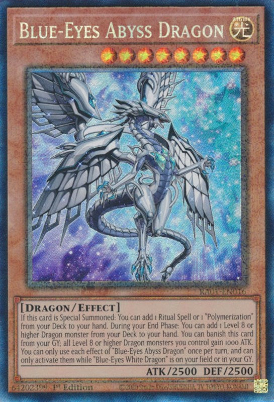 Blue-Eyes Abyss Dragon [RA01-EN016] Prismatic Collector's Rare | Card Merchant Takapuna