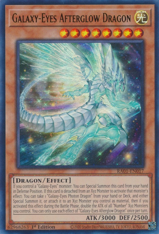 Galaxy-Eyes Afterglow Dragon [RA01-EN017] Ultra Rare | Card Merchant Takapuna