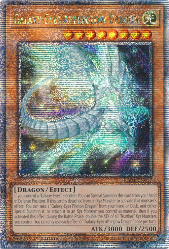 Galaxy-Eyes Afterglow Dragon [RA01-EN017] Quarter Century Secret Rare | Card Merchant Takapuna