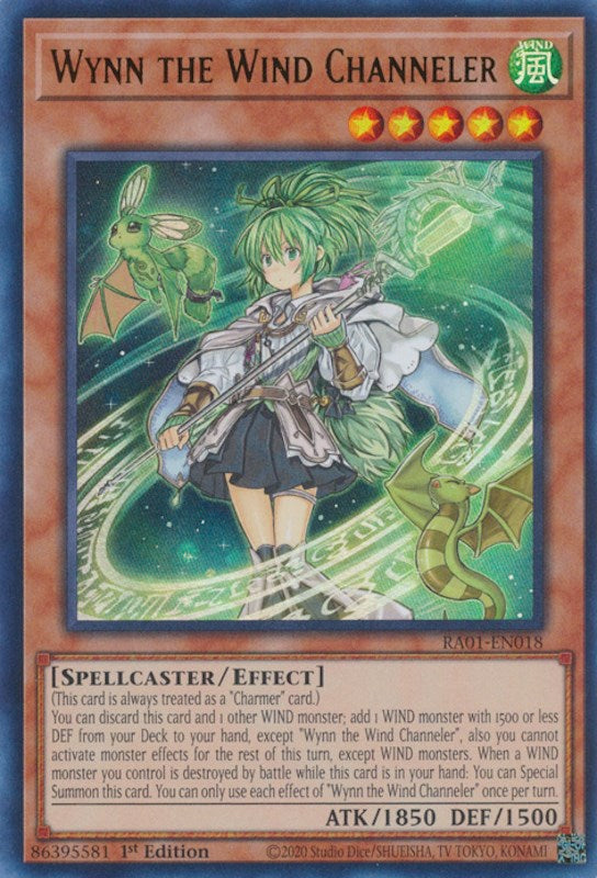 Wynn the Wind Channeler [RA01-EN018] Ultra Rare | Card Merchant Takapuna