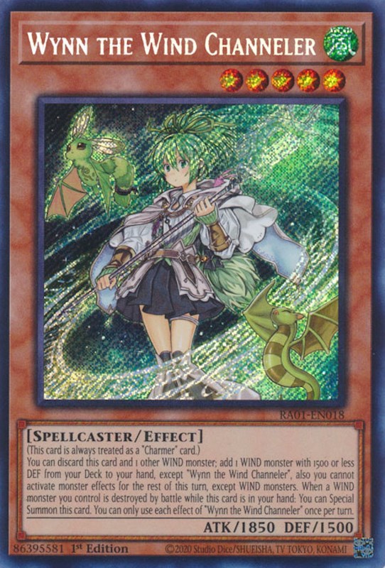 Wynn the Wind Channeler [RA01-EN018] Secret Rare | Card Merchant Takapuna