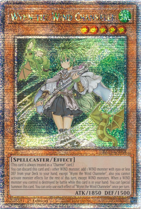 Wynn the Wind Channeler [RA01-EN018] Quarter Century Secret Rare | Card Merchant Takapuna