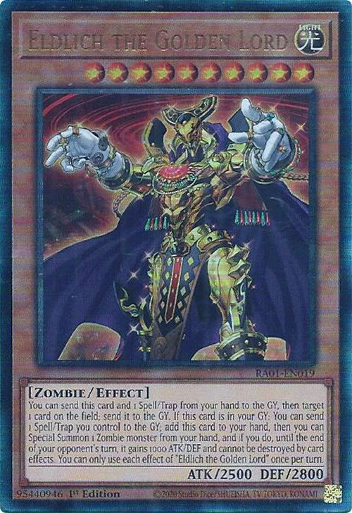 Eldlich the Golden Lord [RA01-EN019] Prismatic Ultimate Rare | Card Merchant Takapuna