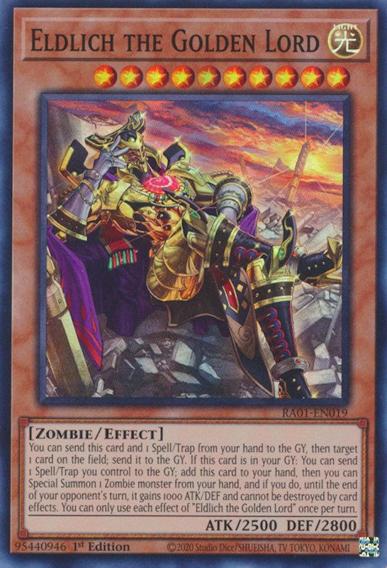 Eldlich the Golden Lord (Alternate Art) [RA01-EN019] Super Rare | Card Merchant Takapuna