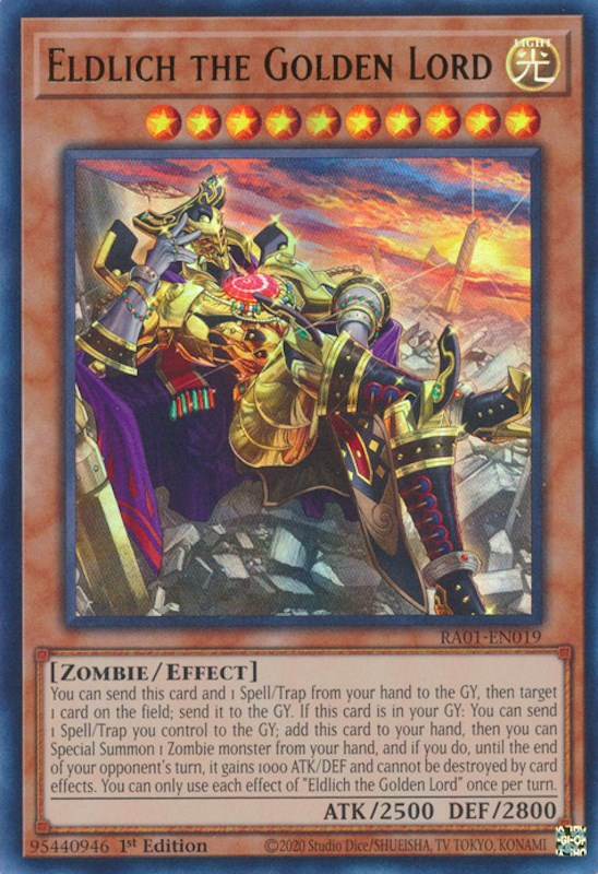 Eldlich the Golden Lord (Alternate Art) [RA01-EN019] Ultra Rare | Card Merchant Takapuna