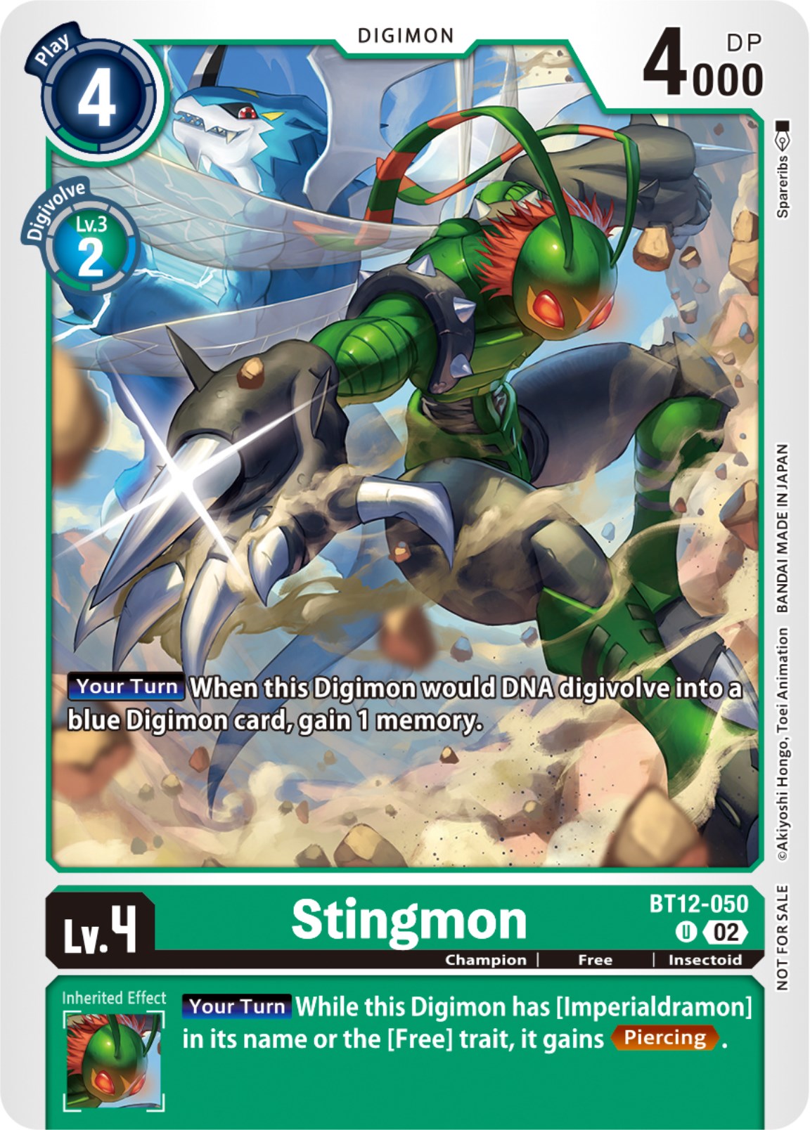 Stingmon [BT12-050] (NYCC 2023 Demo Deck) [Across Time] | Card Merchant Takapuna