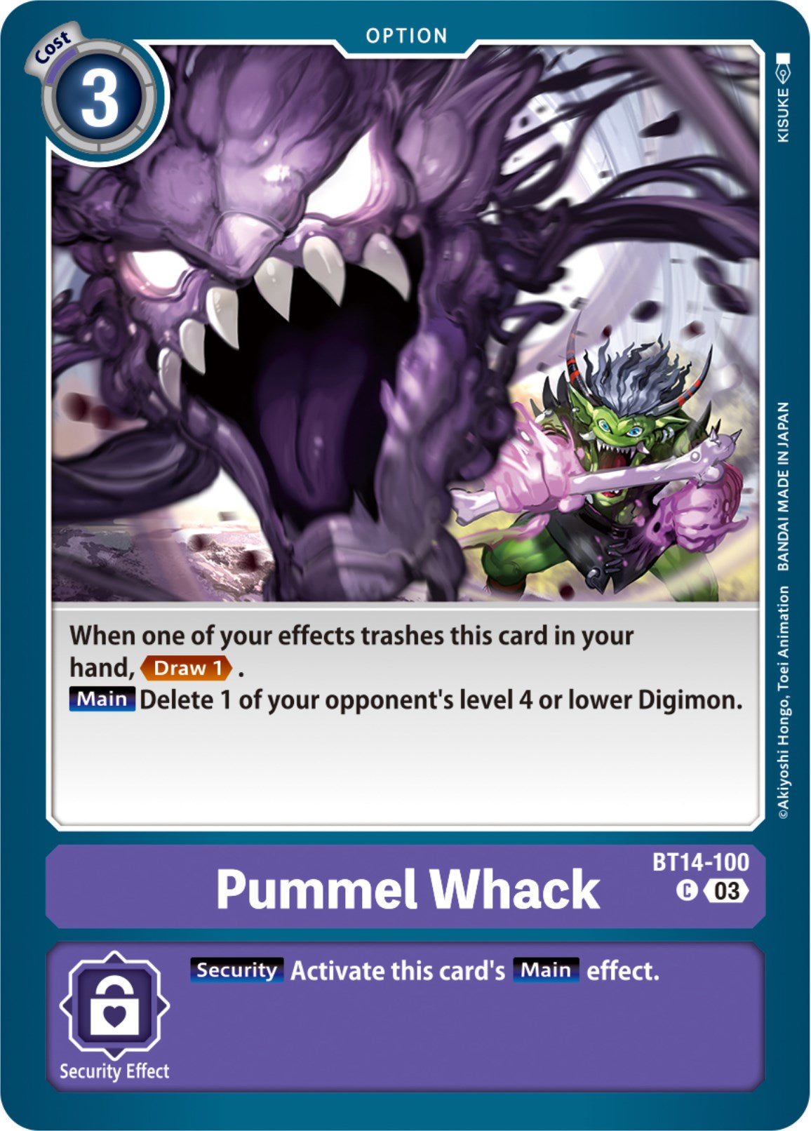 Pummel Whack [BT14-100] [Blast Ace] | Card Merchant Takapuna