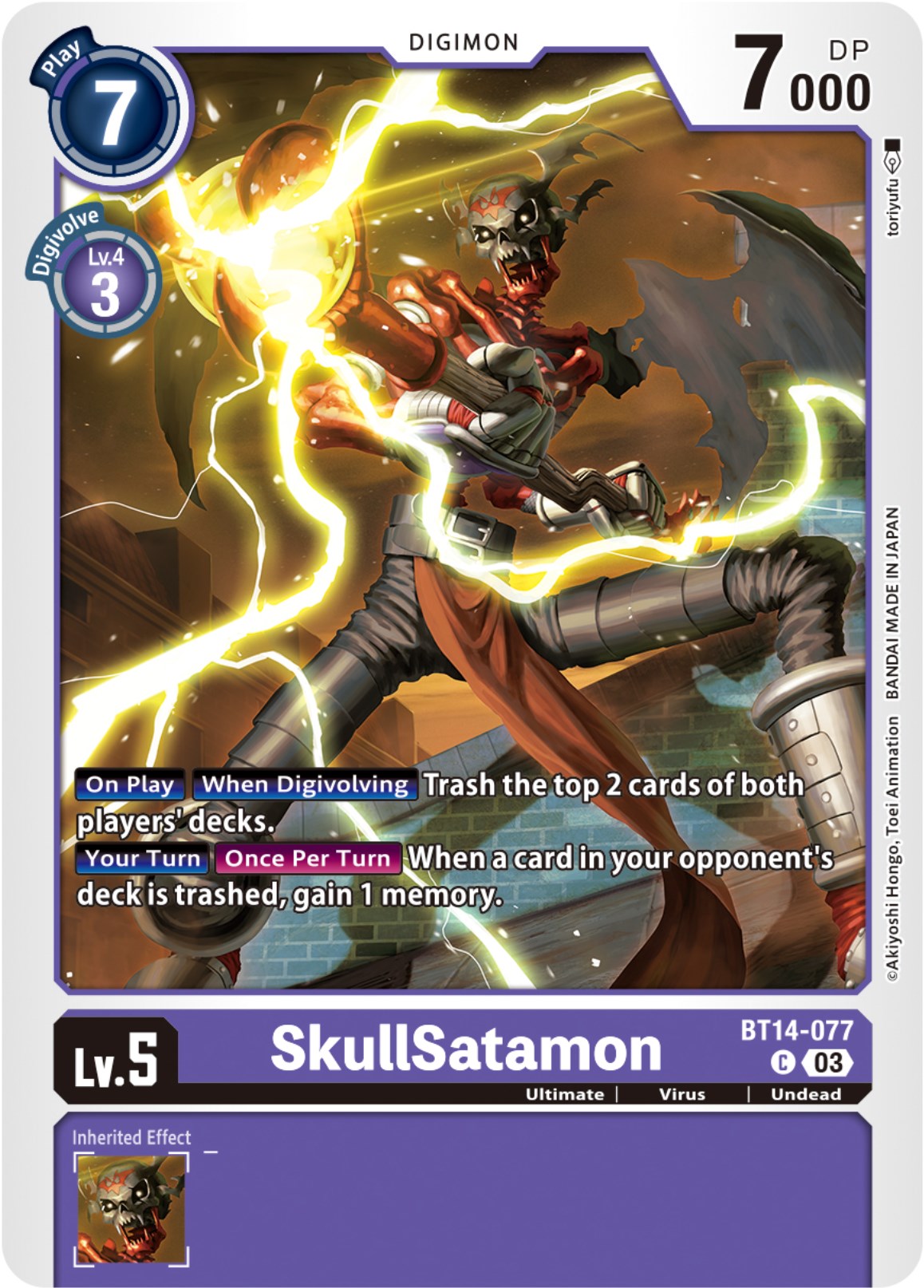 SkullSatamon [BT14-077] [Blast Ace] | Card Merchant Takapuna