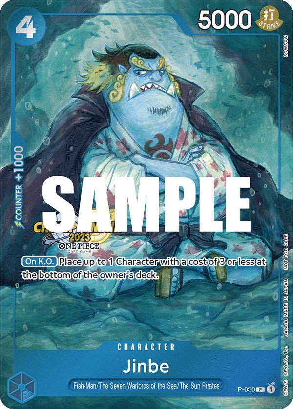 Jinbe (CS 2023 Event Pack) [One Piece Promotion Cards] | Card Merchant Takapuna