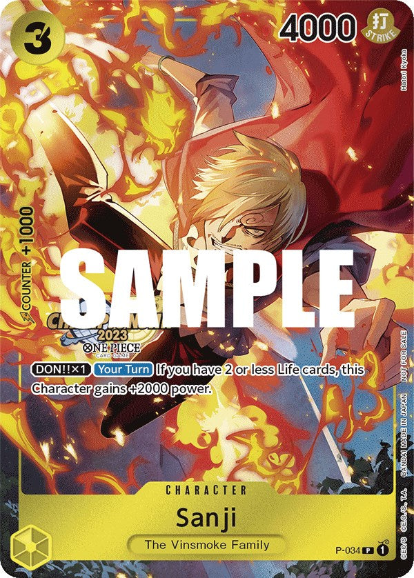 Sanji (CS 2023 Event Pack) [One Piece Promotion Cards] | Card Merchant Takapuna