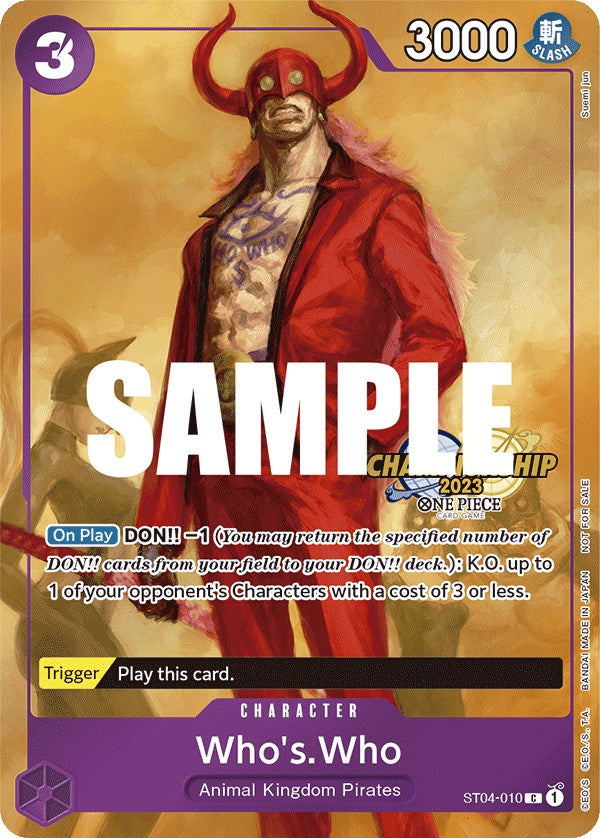 Who's.Who (CS 2023 Celebration Pack) [One Piece Promotion Cards] | Card Merchant Takapuna