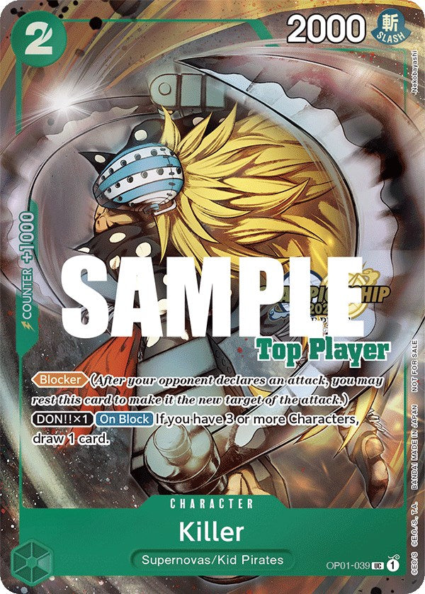 Killer (CS 2023 Top Players Pack) [One Piece Promotion Cards] | Card Merchant Takapuna