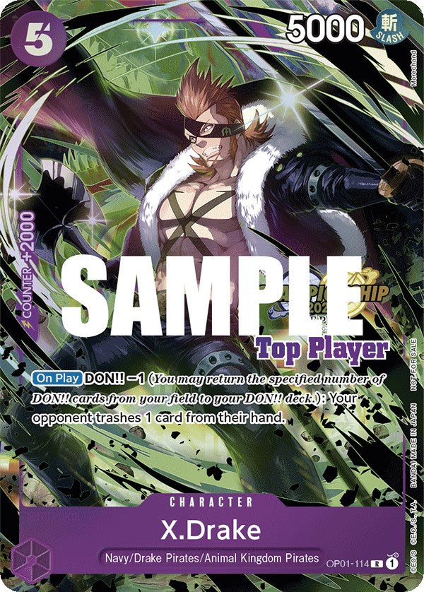 X.Drake (CS 2023 Top Players Pack) [One Piece Promotion Cards] | Card Merchant Takapuna