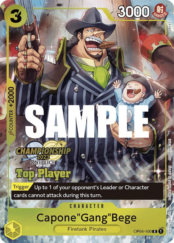 Capone"Gang"Bege (CS 2023 Top Players Pack) [One Piece Promotion Cards] | Card Merchant Takapuna