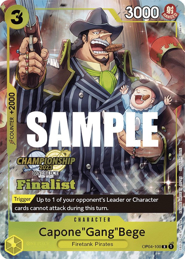 Capone"Gang"Bege (CS 2023 Top Players Pack) [Finalist] [One Piece Promotion Cards] | Card Merchant Takapuna