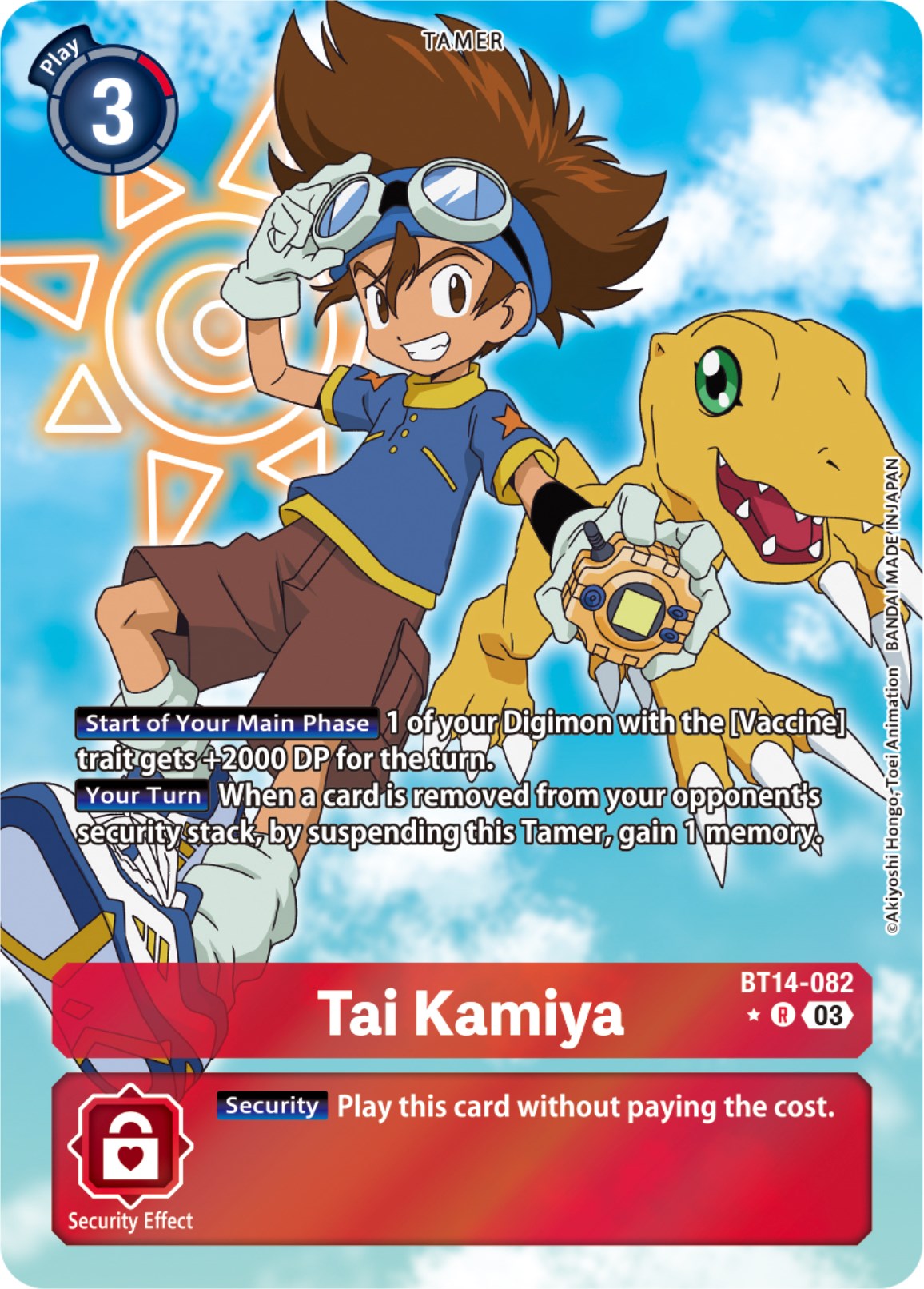 Tai Kamiya [Bt14-082] (Alternate Art) [Blast Ace] | Card Merchant Takapuna