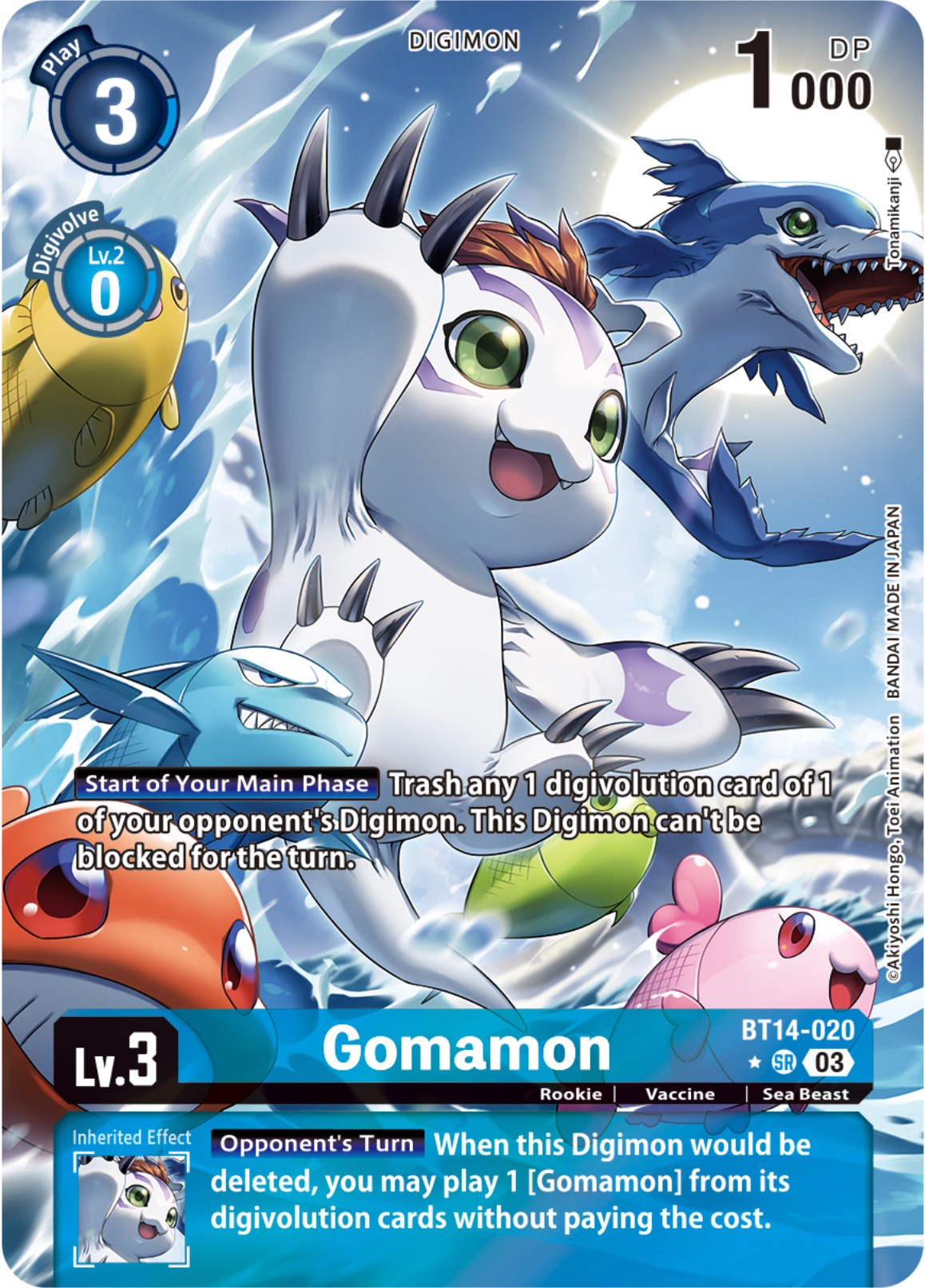 Gomamon [BT14-020] (Alternate Art) [Blast Ace] | Card Merchant Takapuna