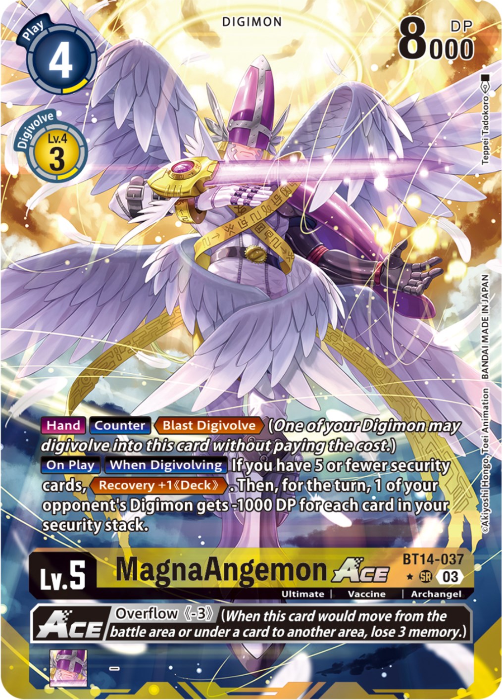 MagnaAngemon Ace [BT14-037] (Alternate Art) [Blast Ace] | Card Merchant Takapuna