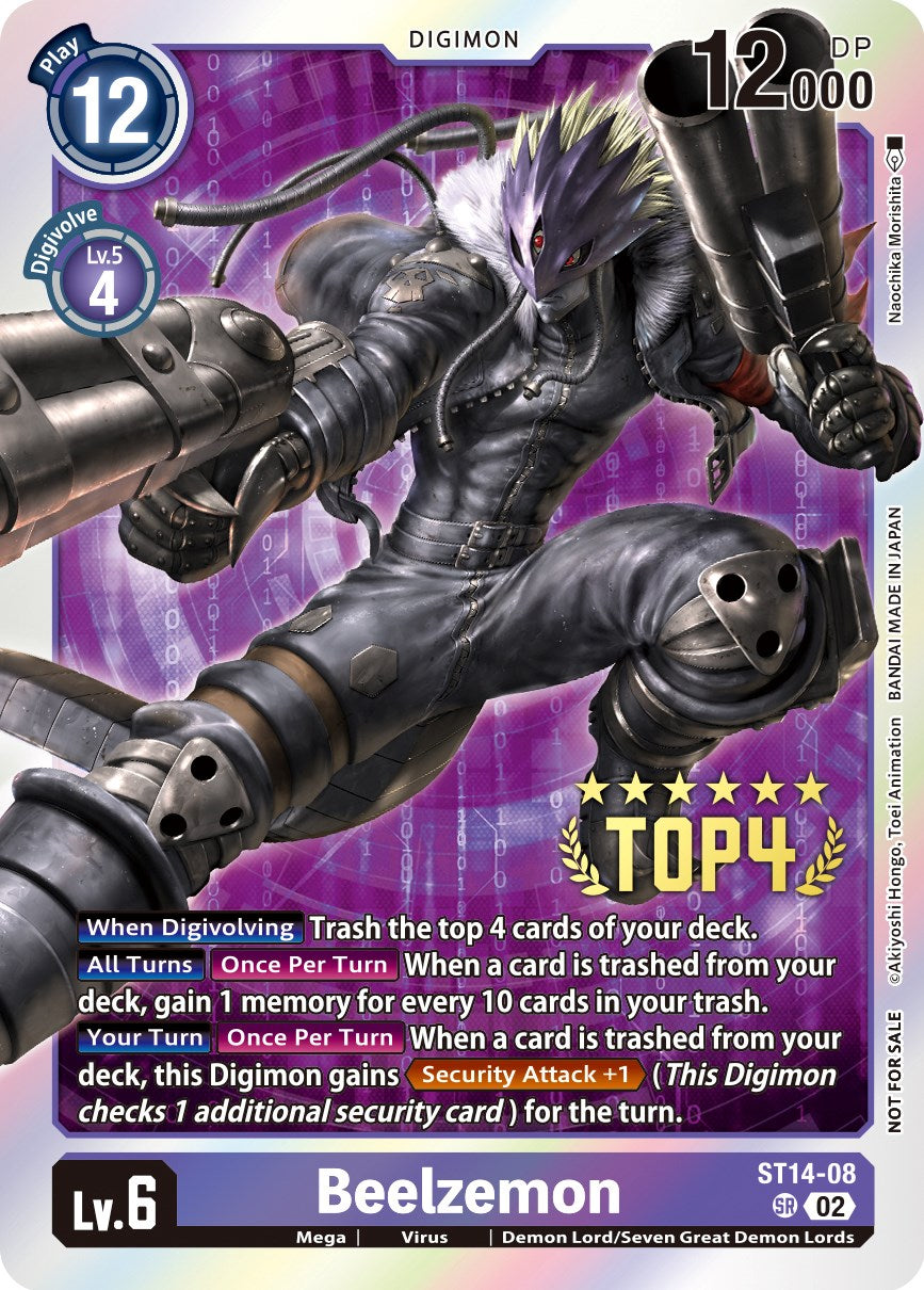 Beelzemon [ST14-08] (Digimon 3-On-3 November 2023 Top 4) [Starter Deck: Beelzemon Advanced Deck Set] | Card Merchant Takapuna