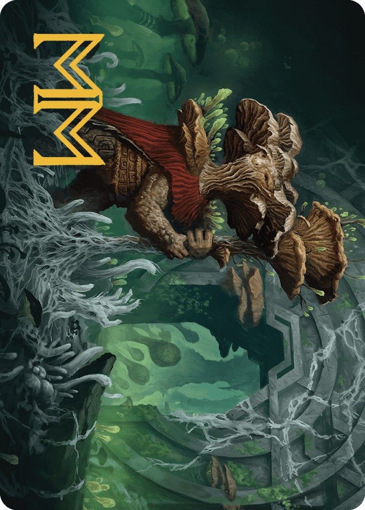 Tendril of the Mycotyrant Art Card (Gold-Stamped Signature) [The Lost Caverns of Ixalan Art Series] | Card Merchant Takapuna