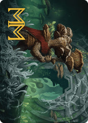 Tendril of the Mycotyrant Art Card (Gold-Stamped Signature) [The Lost Caverns of Ixalan Art Series] | Card Merchant Takapuna