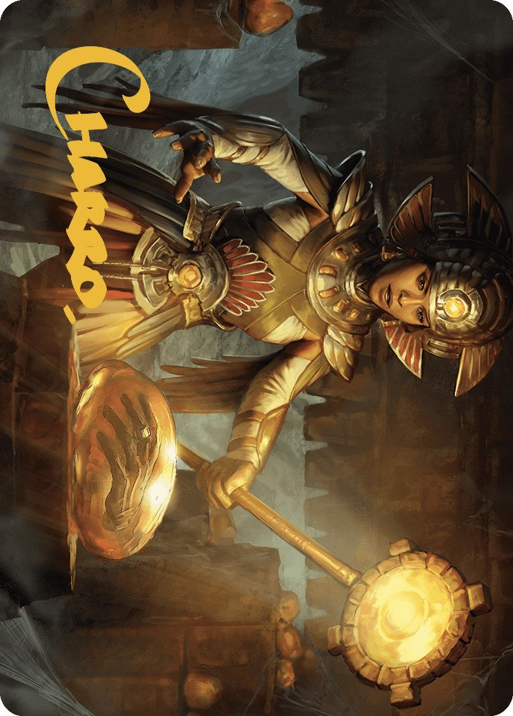 Curator of Sun's Creation Art Card (Gold-Stamped Signature) [The Lost Caverns of Ixalan Art Series] | Card Merchant Takapuna