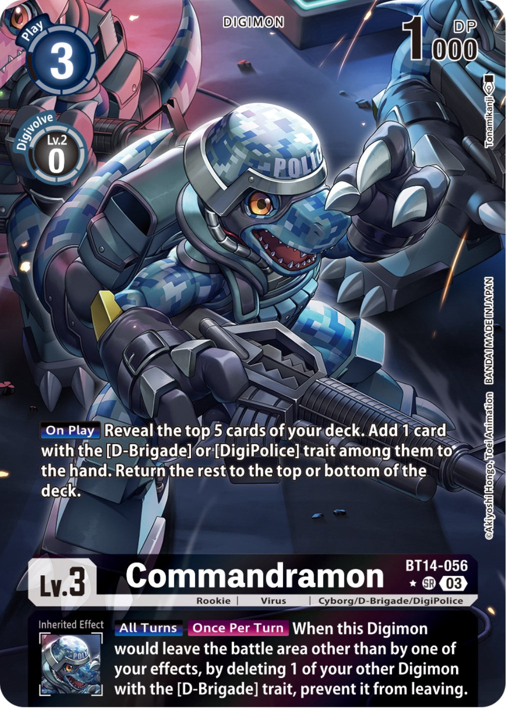 Commandramon [BT14-056] (Alternate Art) [Blast Ace] | Card Merchant Takapuna