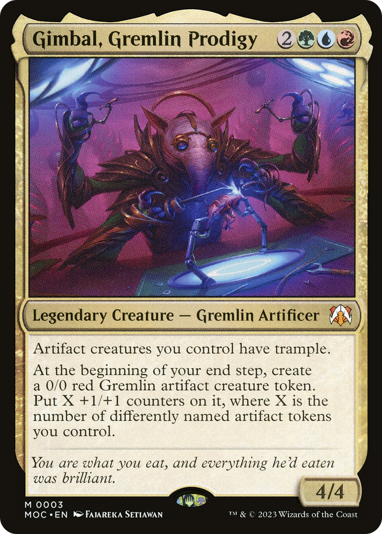 Gimbal, Gremlin Prodigy [March of the Machine Commander] | Card Merchant Takapuna