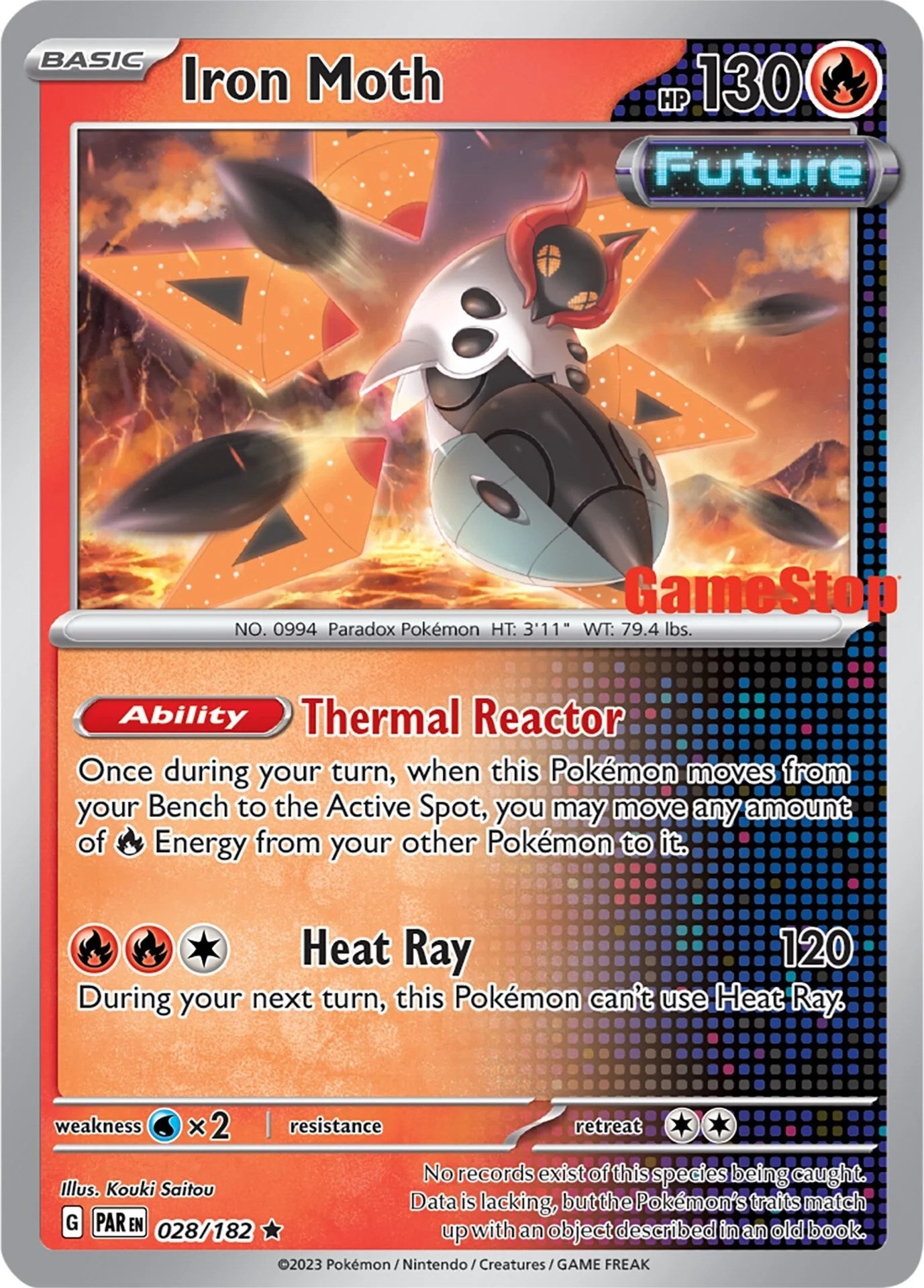 Iron Moth (028/182) (GameStop Promo) [Miscellaneous Cards] | Card Merchant Takapuna