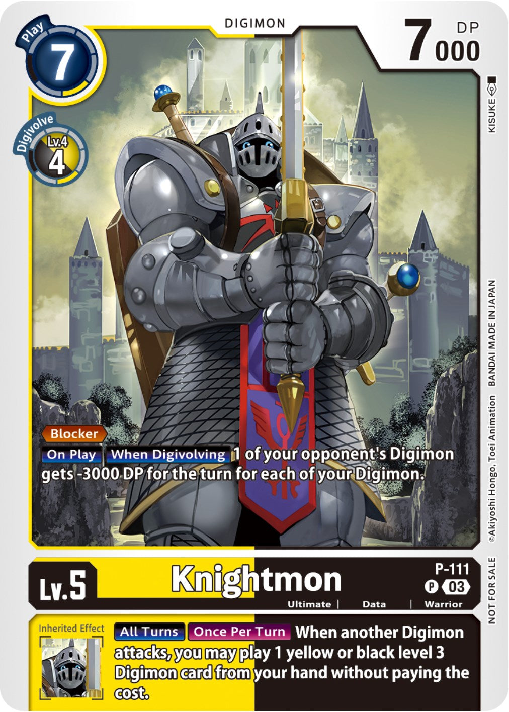 Knightmon [P-111] (3rd Anniversary Survey Pack) [Promotional Cards] | Card Merchant Takapuna