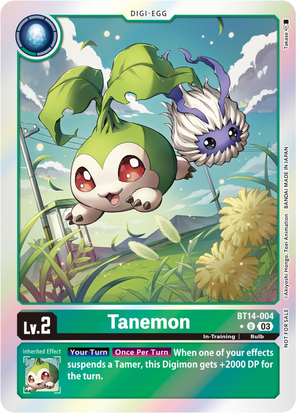 Tanemon [BT14-004] (Blast Ace Box Promotion Pack) [Blast Ace] | Card Merchant Takapuna