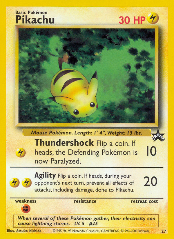 Pikachu (27) [Wizards of the Coast: Black Star Promos] | Card Merchant Takapuna