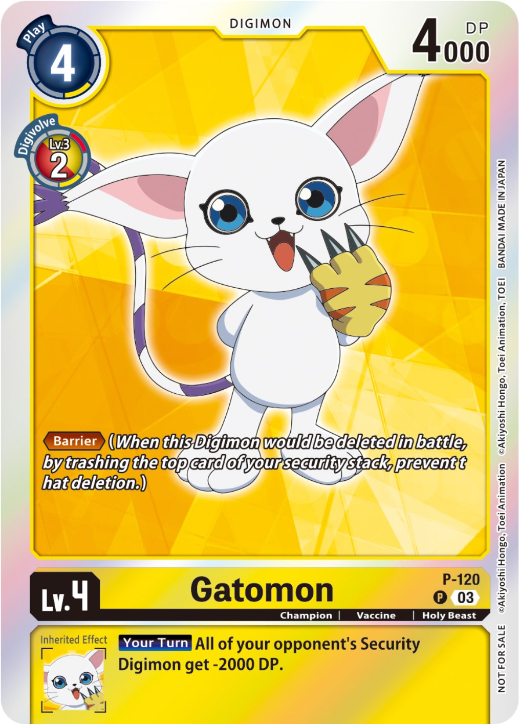 Gatomon [P-120] (Tamer Party Pack -The Beginning- Ver. 2.0) [Promotional Cards] | Card Merchant Takapuna