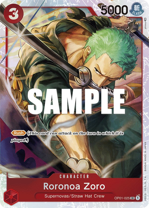 Roronoa Zoro (OP01-025) (Ultra Deck: The Three Captains) [One Piece Promotion Cards] | Card Merchant Takapuna