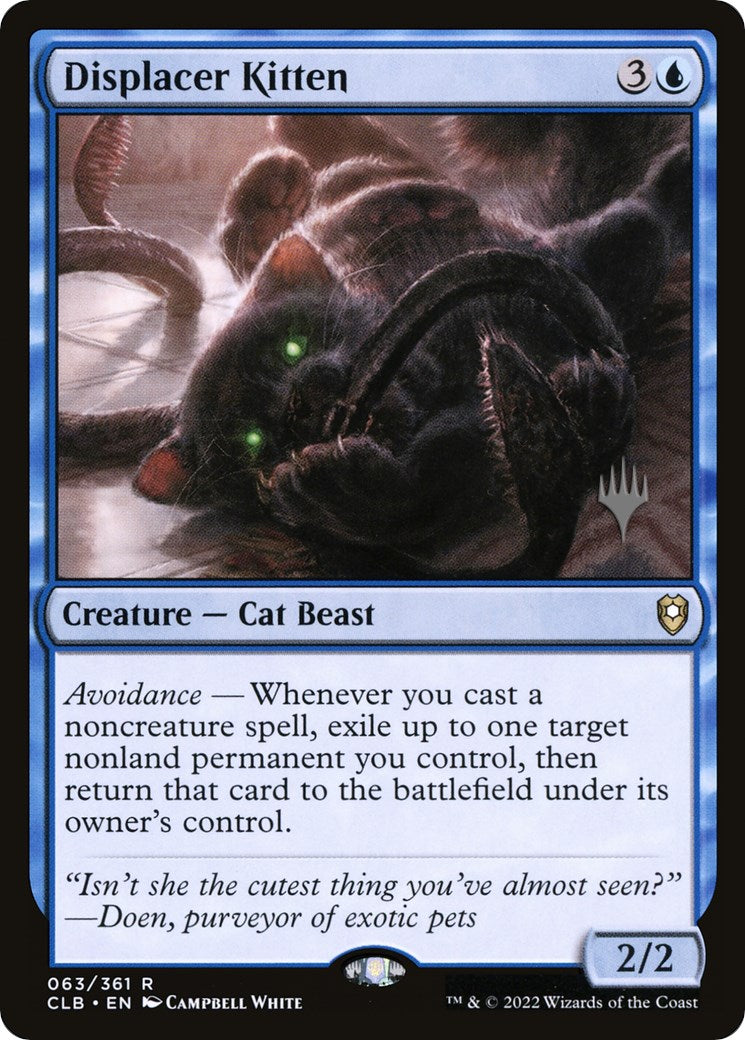 Displacer Kitten (Promo Pack) [The Lost Caverns of Ixalan Promos] | Card Merchant Takapuna