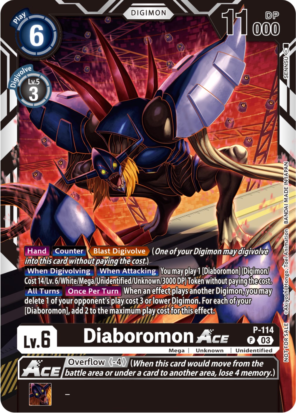 Diaboromon Ace [P-114] (3rd Anniversary Survey Pack) [Promotional Cards] | Card Merchant Takapuna