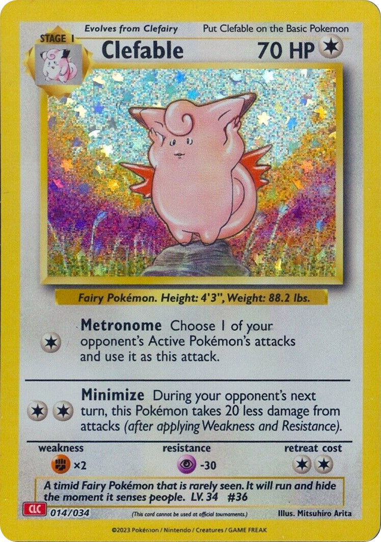 Clefable [Trading Card Game Classic] | Card Merchant Takapuna