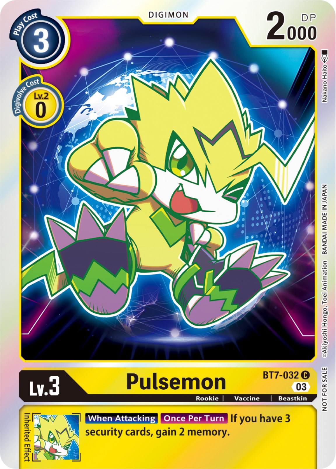 Pulsemon [BT7-032] (Official Tournament Pack Vol.11) [Next Adventure] | Card Merchant Takapuna