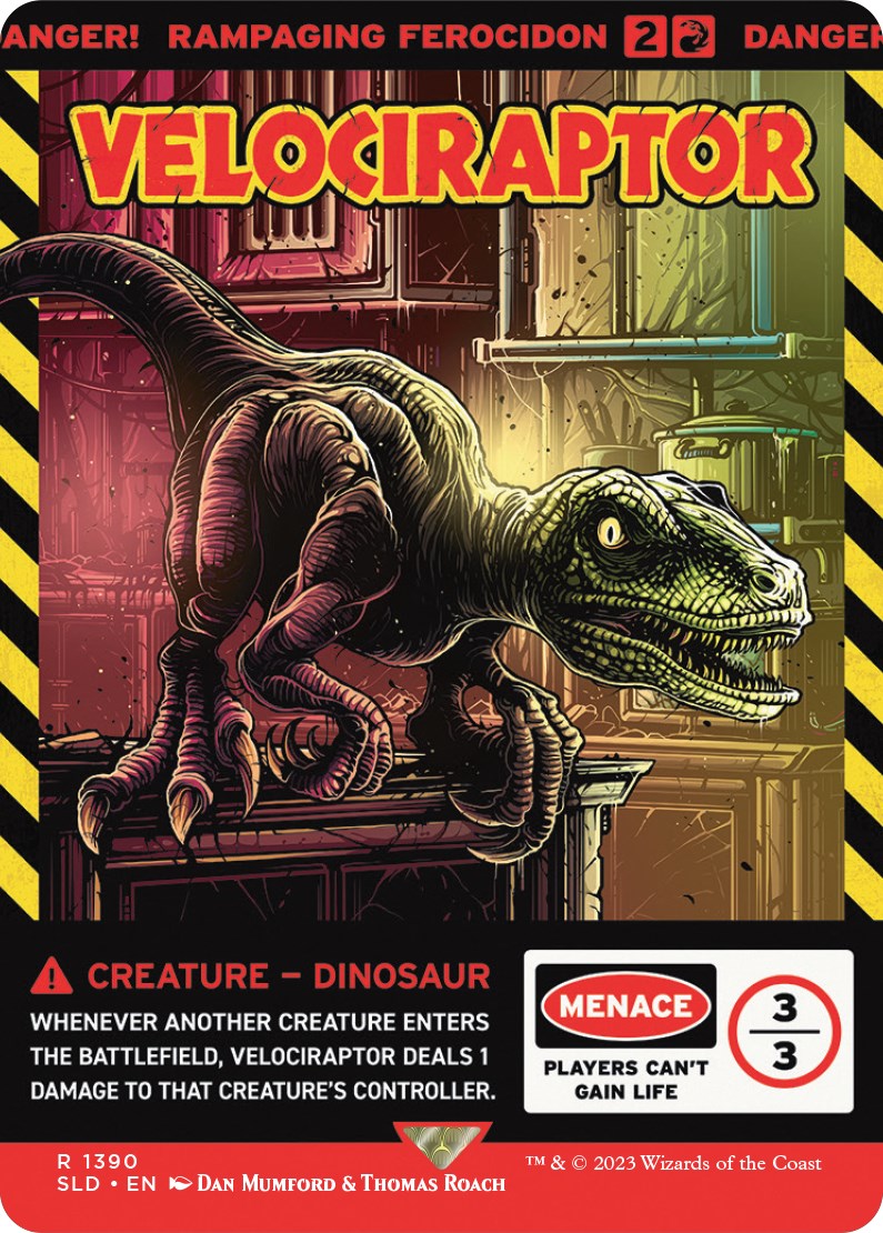 Velociraptor - Rampaging Ferocidon [Secret Lair Drop Series] | Card Merchant Takapuna